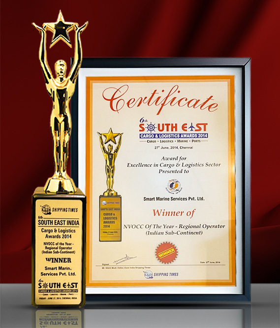 South East Cargo Logistics Awards NVOCC of the Year Regional Operator 2014